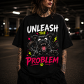 Angry Jumping Dog Tee  - Unleash The Problem