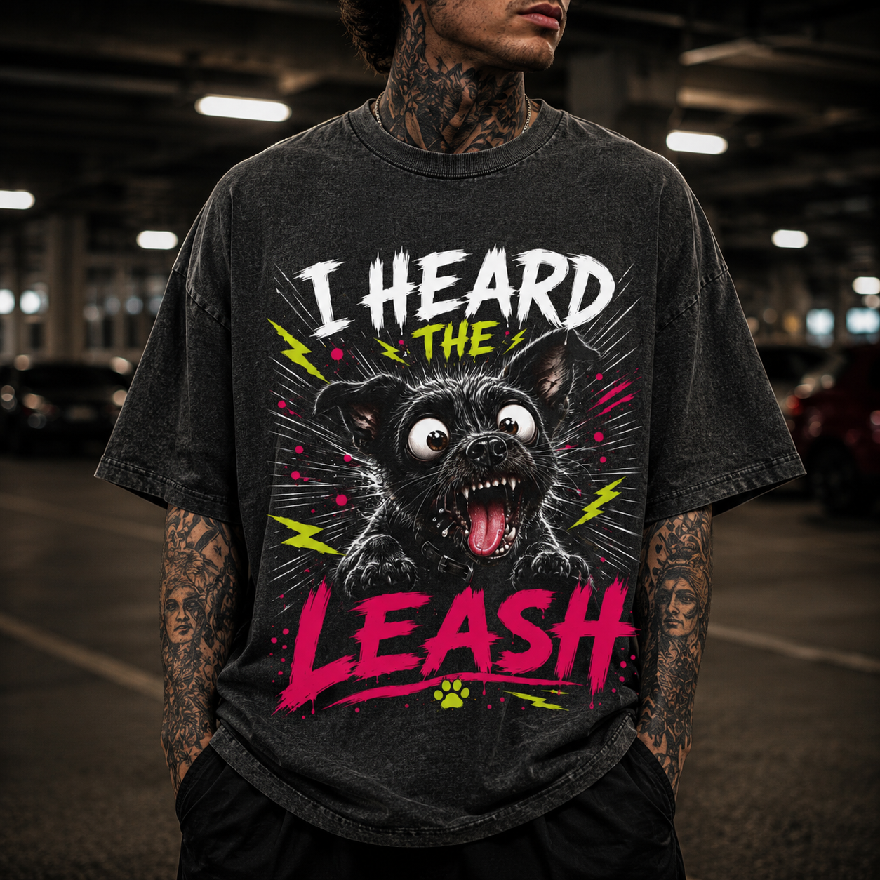 Excited Terrier  Dog - I Heard the Leash