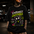 Rickety Cat T-Shirt - Emotionally Unstable