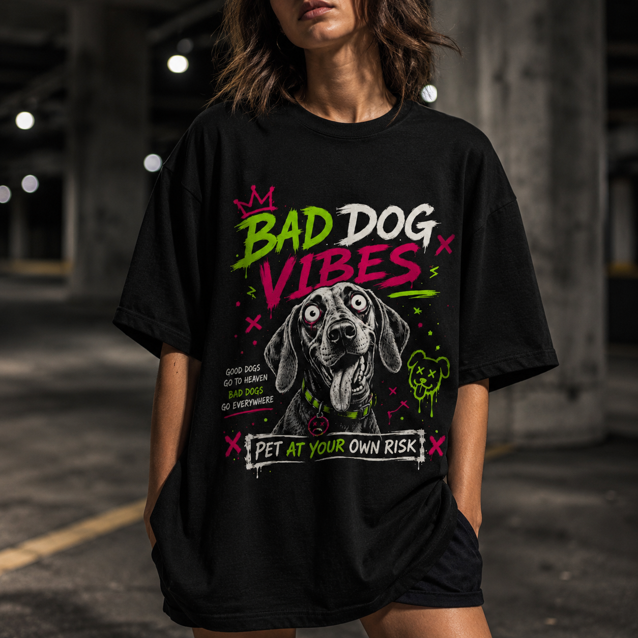 Deviant Vizsla Dog - Bad Dog Vibes