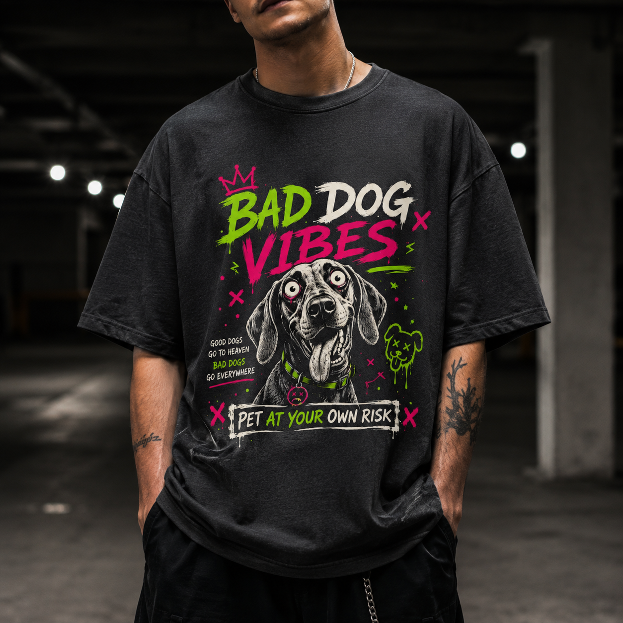 Deviant Vizsla Dog - Bad Dog Vibes