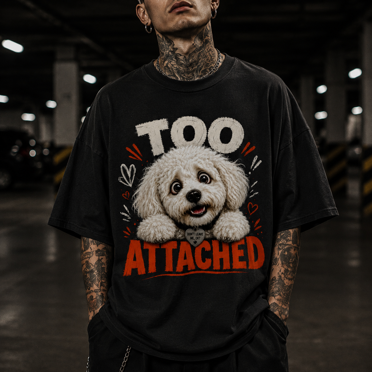 Cutest Needy Dog Poodle Tee - Too Attached