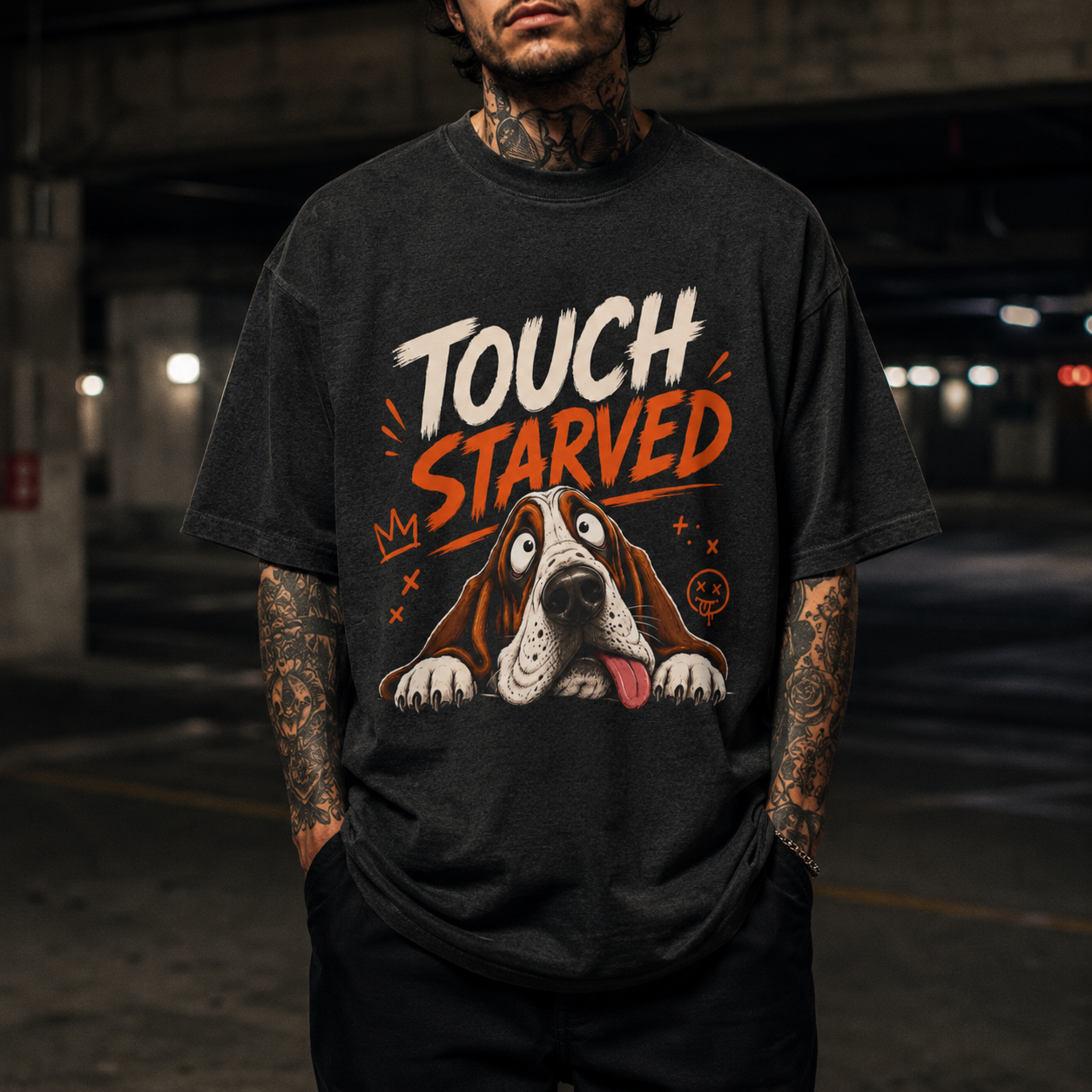 Voracious Basset Hound Dog - Touch Starved