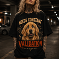 Insecure Dog Golden Retriever T-Shirt  - Needs Validation