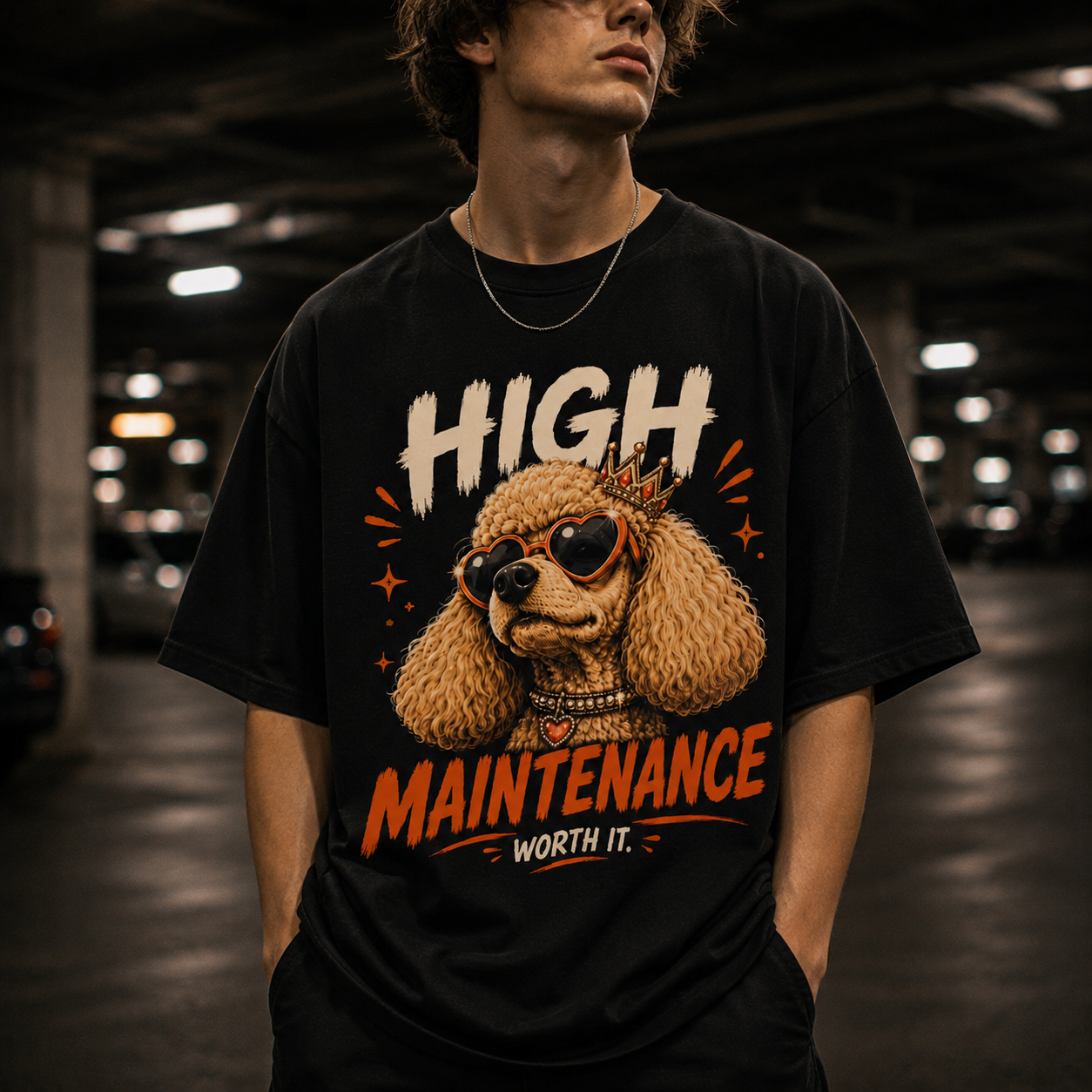 Arrogant Poodle Dog Tee - High Maintenance