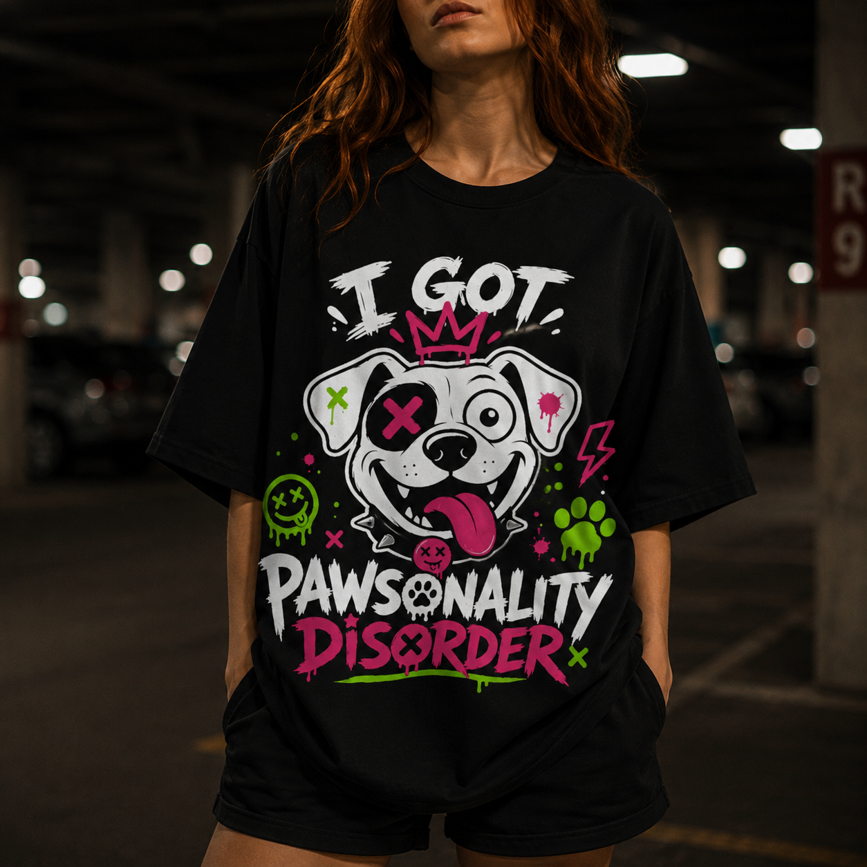 Proud Labrador Dog Wink Tee - I Got Pawsonality Disorder