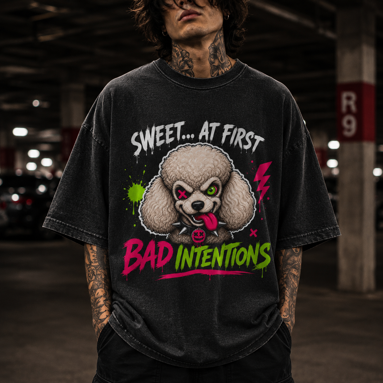 Prima Donna Poodle Dog Tee - Bad Intentions