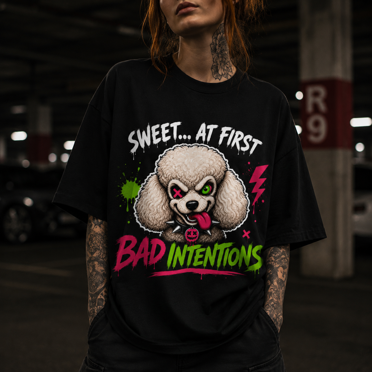 Prima Donna Poodle Dog Tee - Bad Intentions