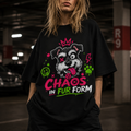 Trending Schauzer Dog Tee - Chaos in Fur Form