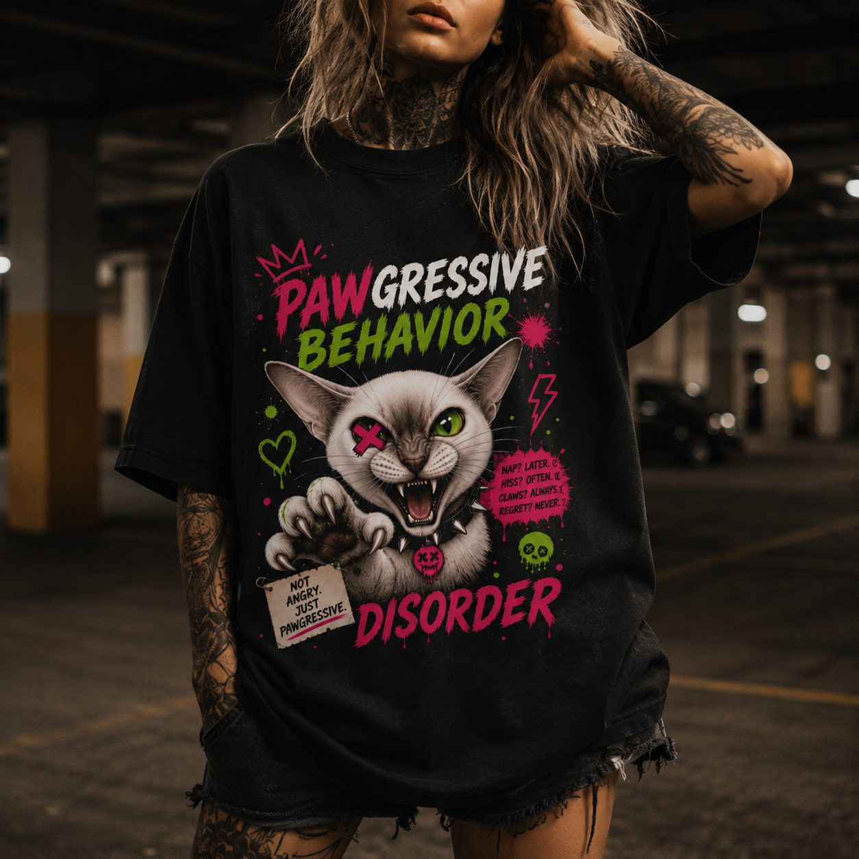 Aggressive Siamese Cat Paws - Pawgressive Behavior
