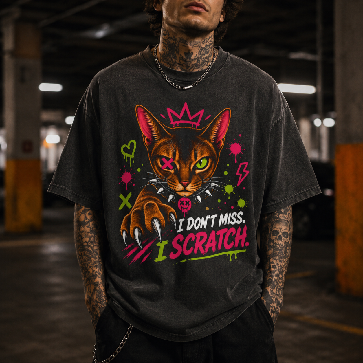 Calamitous Abyssian Cat Tee - I Scratch