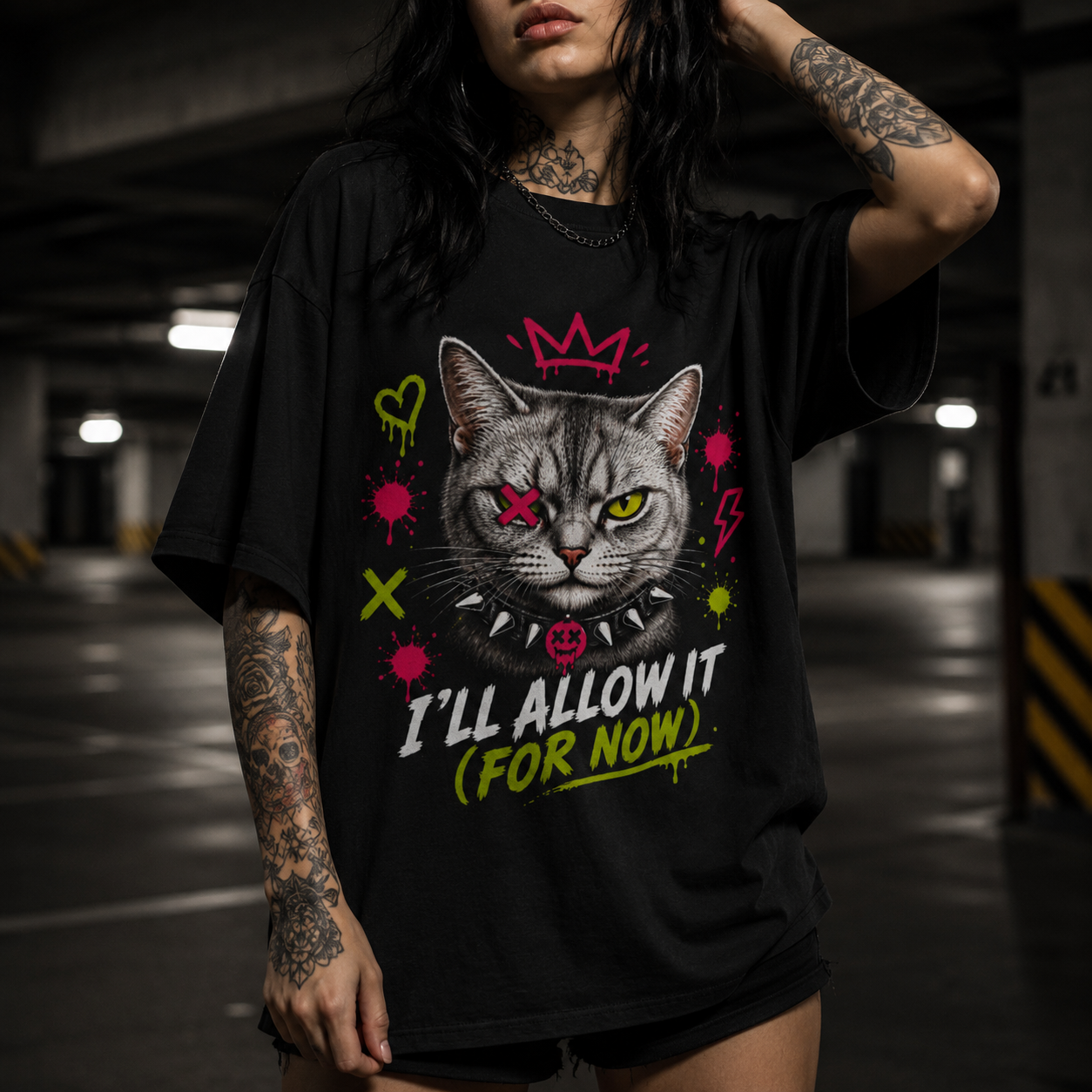 Begrudging American Shorthair Cat - I'll Allow It