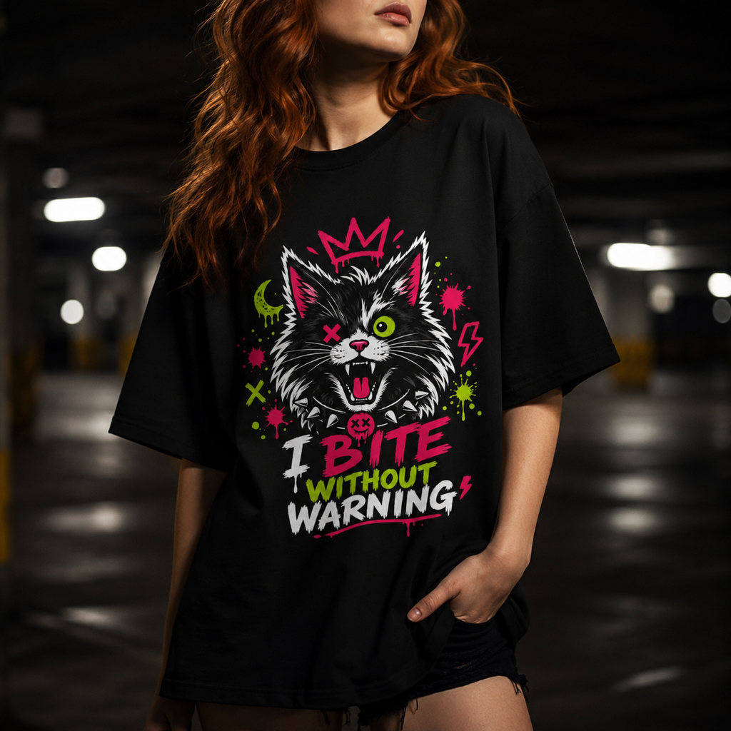 Rough Bombay Cat - I Bite Without Warning