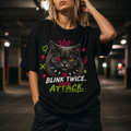 Challenging Korat Cat Tee - Blink Twice
