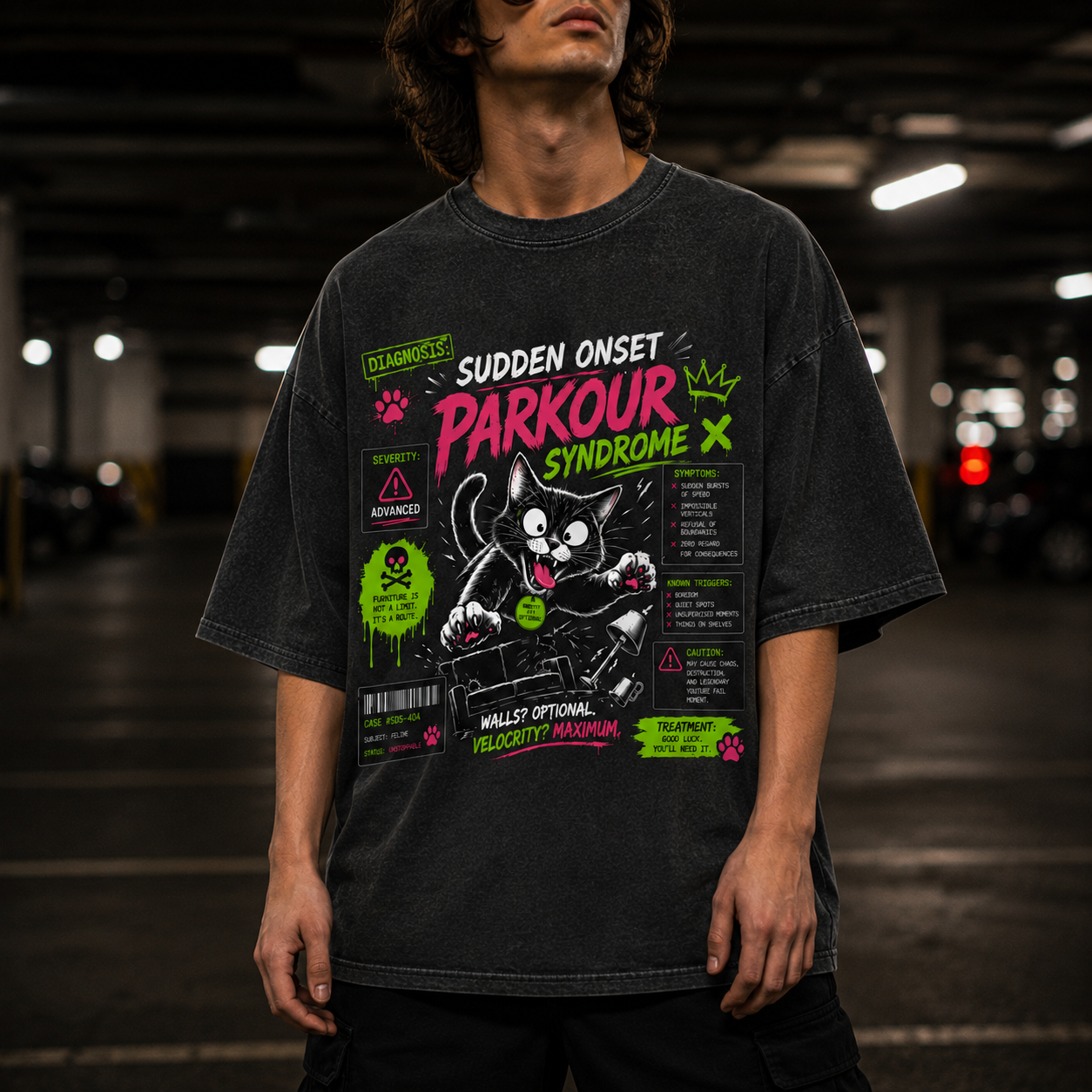 Thunderous Graay Pitbull Tee - Bark Explosion