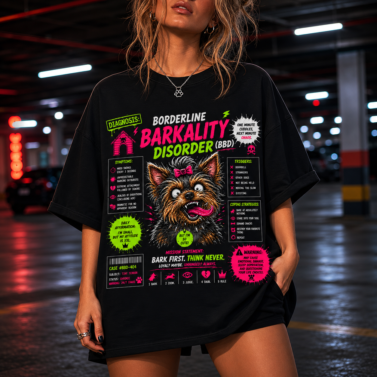 Blasting Yorkie Dog - Barkality - Borderline Barkality