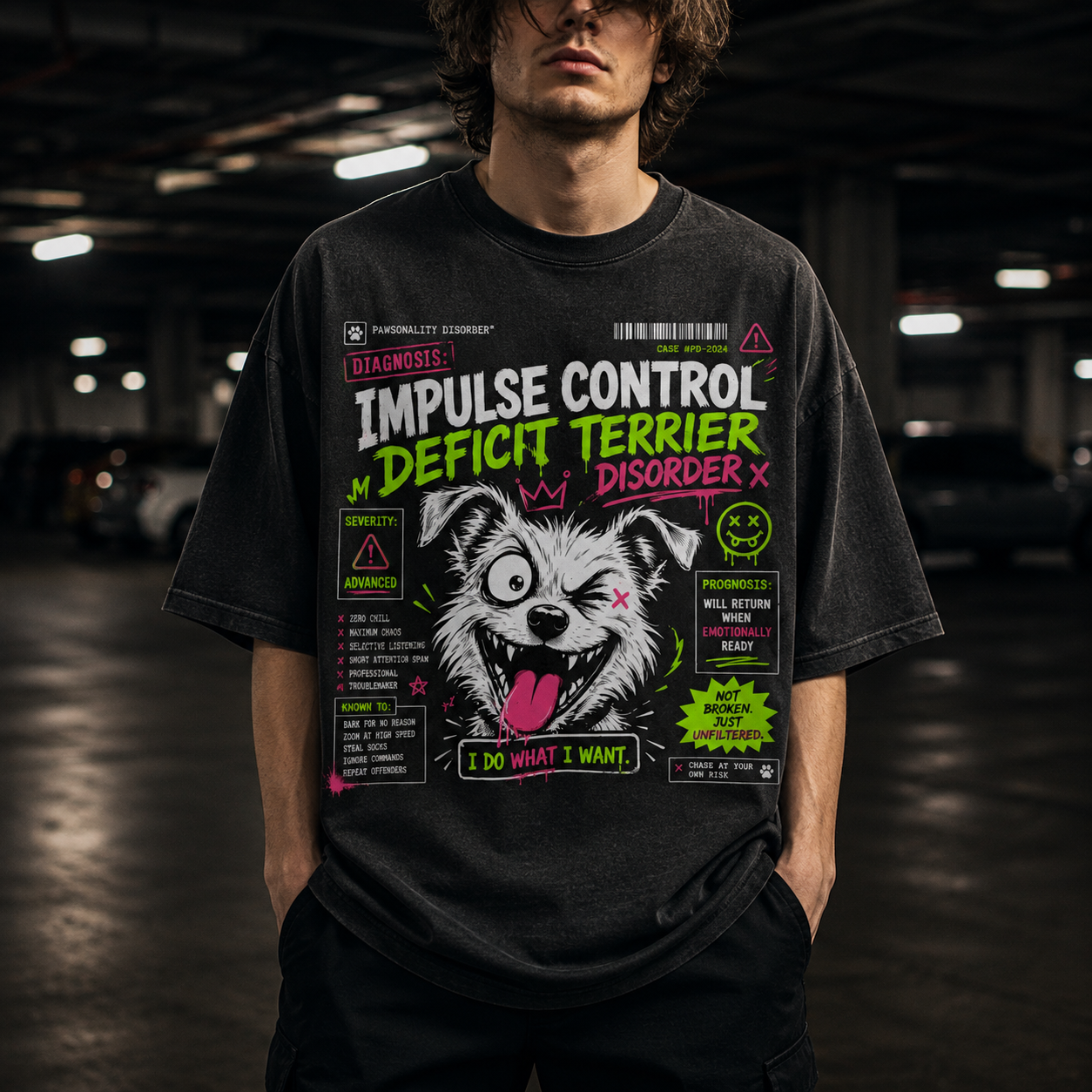 Instinctive Terrier Dog Tee - Control Defict