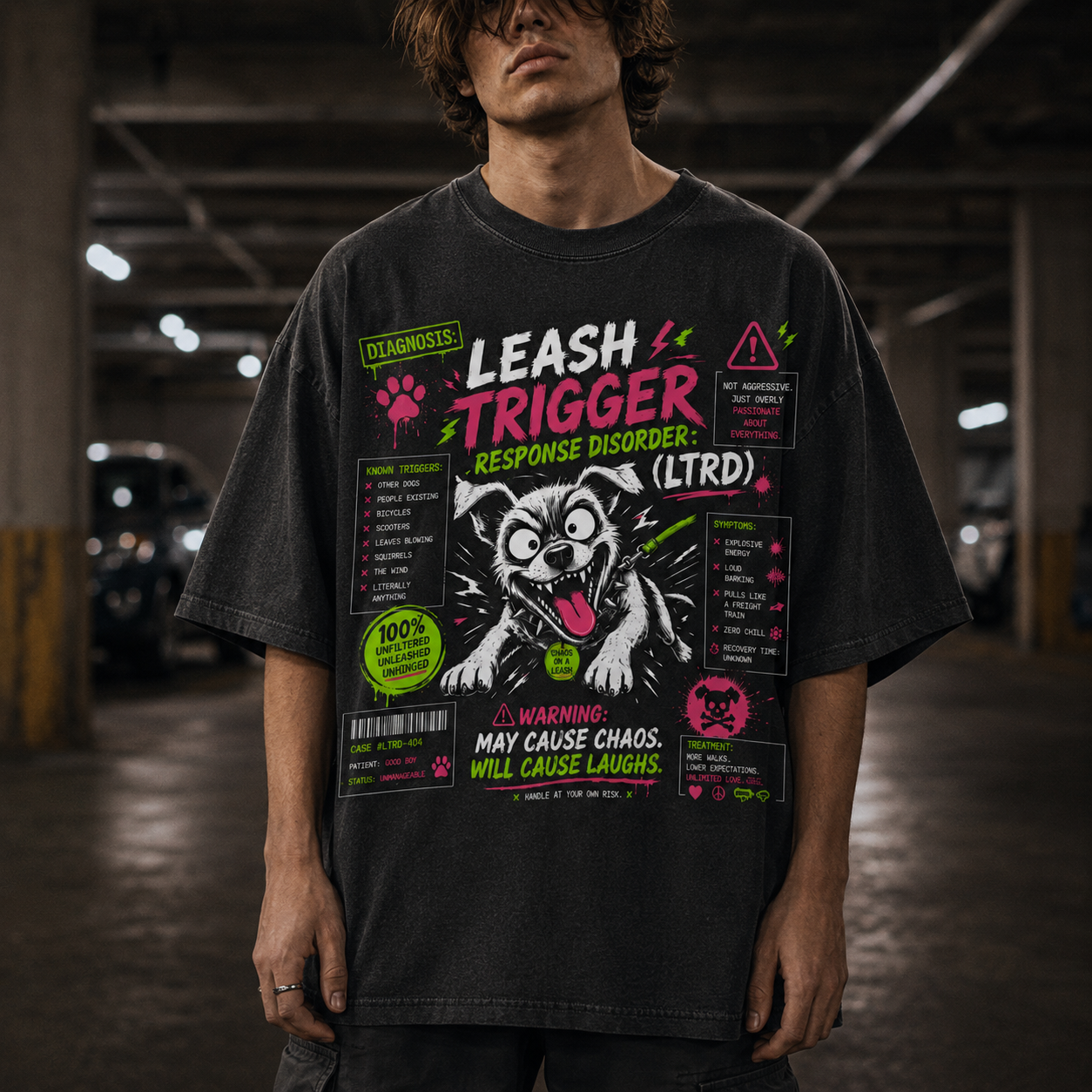 Over Stimulated Great Pyrenees Dog - Leash Trigger